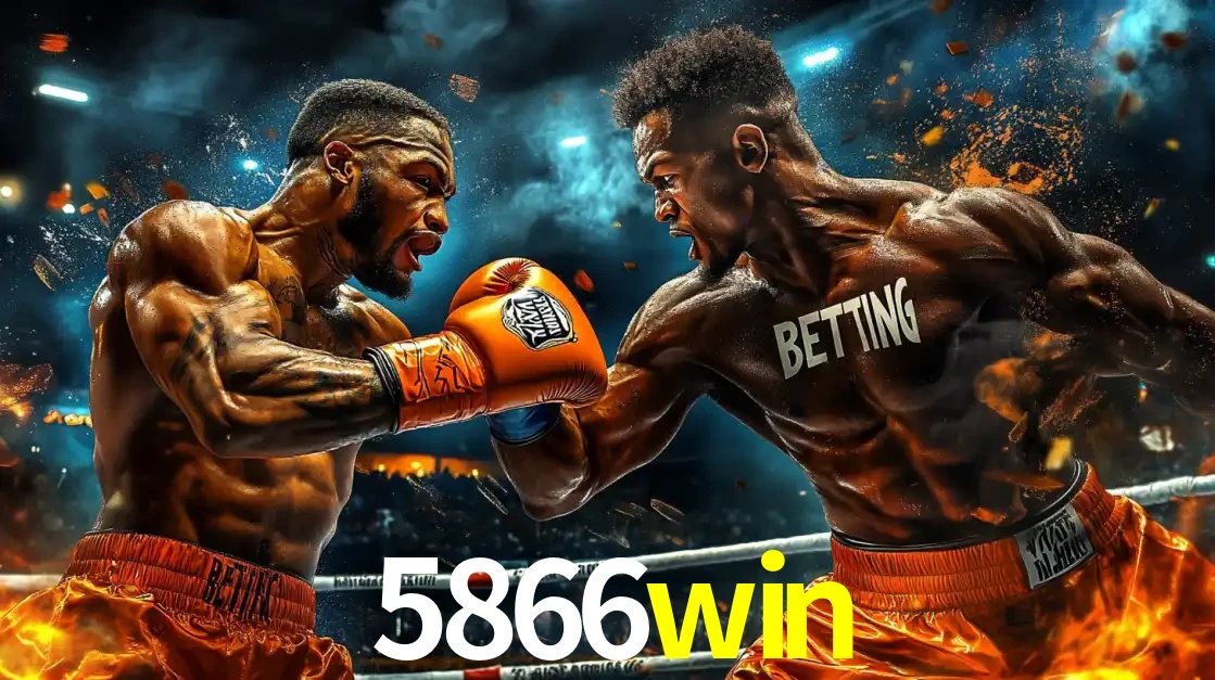 Dois boxeadores em uma luta intensa e explosiva, representando a adrenalina e as oportunidades de apostas em esportes de combate disponíveis na plataforma 5866win.
